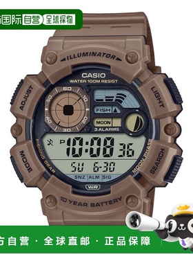 自营Casio Men's Digital Watch with Brown Band - WS-1500H-5AV