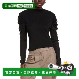 von 美国奥莱直发女装 Furstenberg新款 黑色 雷米上衣 自营Diane