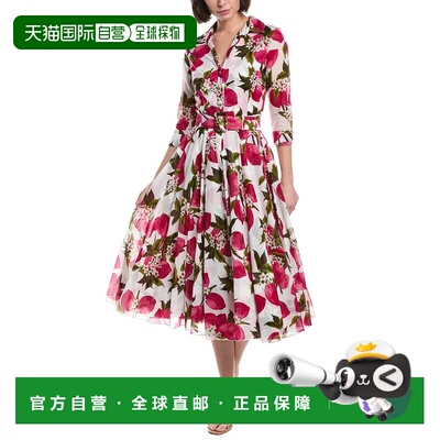 自营Samantha Sung Aster Midi Dress - white 美国奥莱直发
