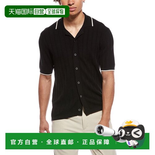 自营Raffi Camp Collar Button Shirt - black 美国奥莱直发