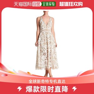 美国直邮Dress the Population 女士蕾丝长裙连衣裙亮片