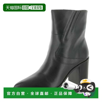 自营Women's Franco Sarto Ticada Boots Black Leather Pointed