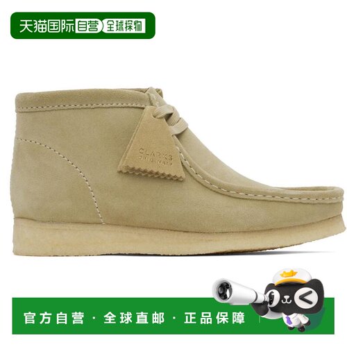 1h可退 【美国直邮】clarks 男士 靴子麂皮沙漠靴系带正品时尚保
