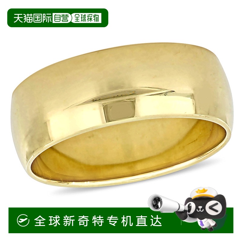 美国直邮Julianna B戒指男款10k金精致时尚简约高圆顶结婚纪念