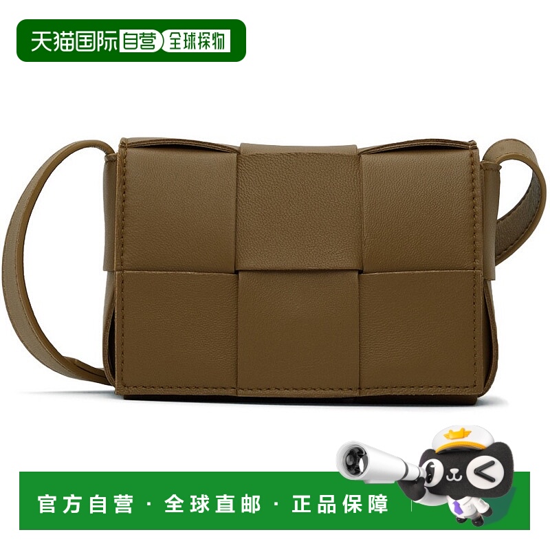1h可退 香港直邮潮奢 Bottega Veneta 葆蝶家 女士 棕色迷你 Cass