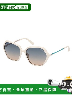 自营Guess Resin Women's Sunglasses - white 美国奥莱直发