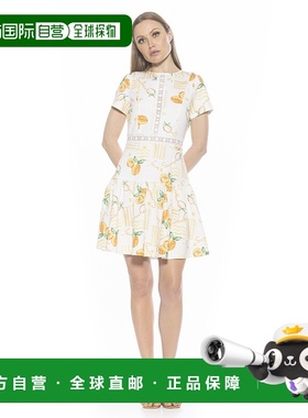 自营 alexia admorAlexa Short Sleeve Dress - lemoncello 美国
