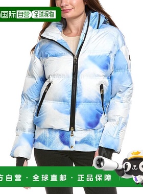 自营Bogner/博格纳Kelly羽绒夹克渐变蓝色连帽滑雪服轻盈舒适保暖