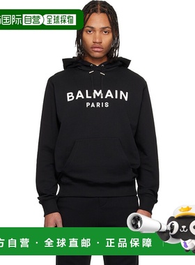 1h可退 香港直邮潮奢 Balmain 巴尔曼 男士 黑色 Printed Paris