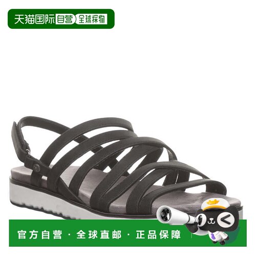 自营Bearpaw Crete Sandals Women's Black Faux Leather Round T