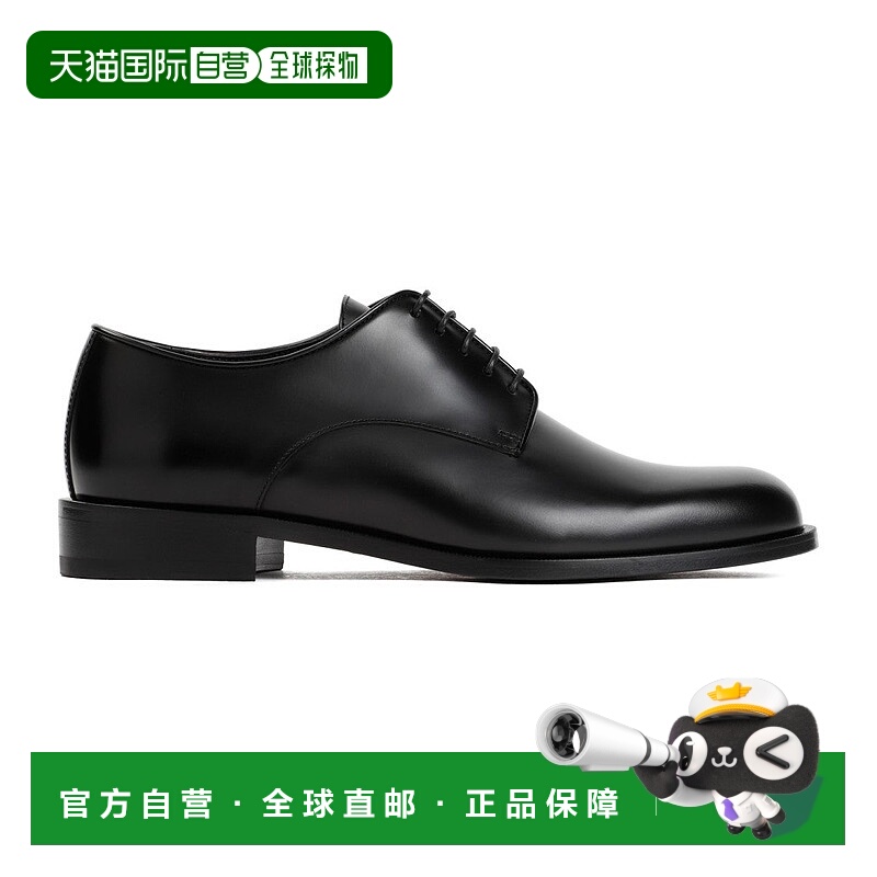 自营giorgio armaniBlack Laced Shoes - black 美国奥莱直发