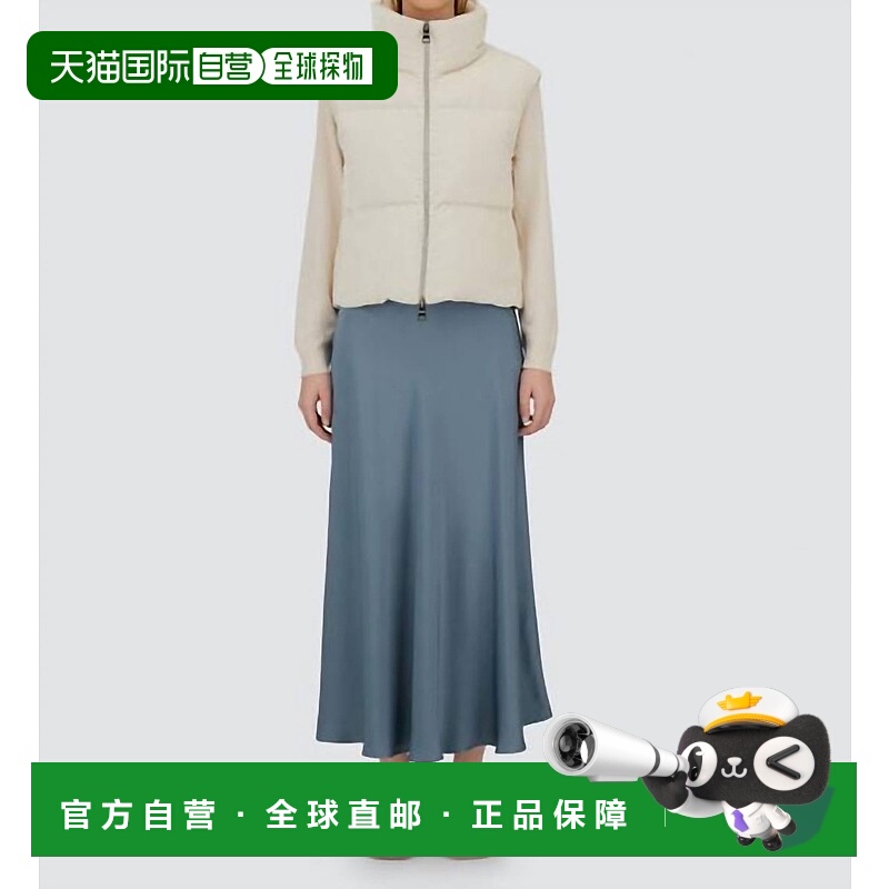 自营herno香槟白闪亮灯芯绒背心-香槟白 美国奥莱直发