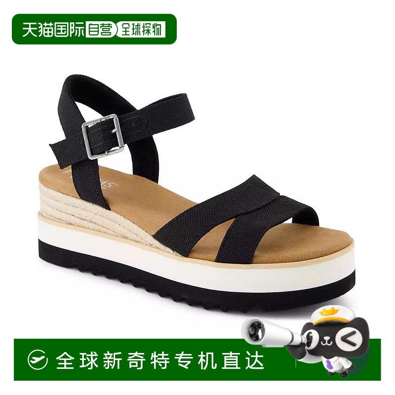 1h可退 【美国直邮】toms 女士 凉鞋坡跟厚底舒适时尚