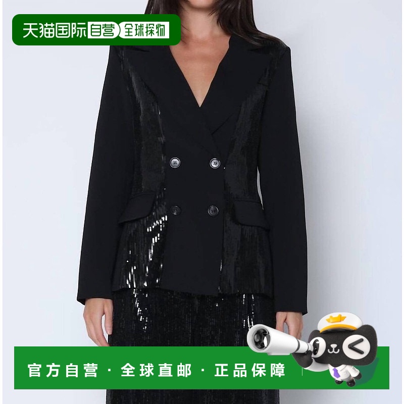 自营 graciaSequin Blazer In Black - black 美国奥莱直发