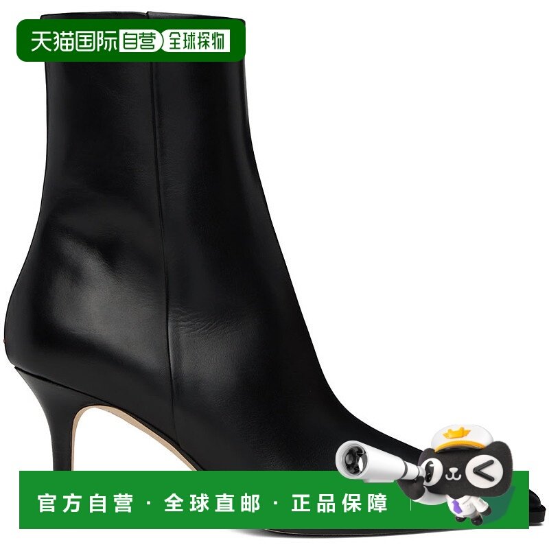 1h可退 香港直邮潮奢 aeyde 女士 黑色 Hexi 踝靴 A11ABHEXP75ST8