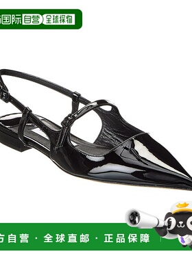 自营Jimmy Choo Didi 漆皮平底鞋 - 黑色 美国奥莱直发单鞋