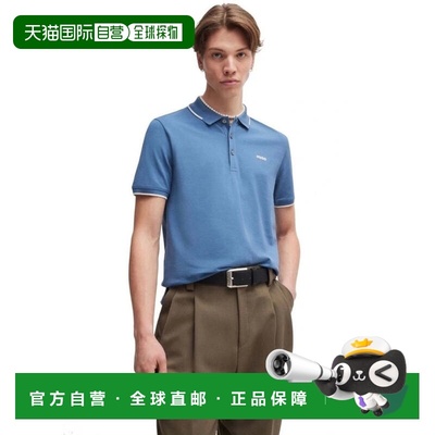 自营hugo bossHugo Men's Dinoso222 Rubber Logo Short Sleeve P