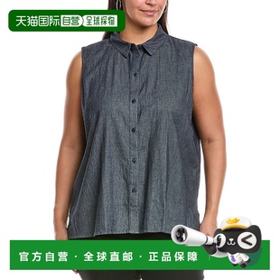 蓝色 自营EILEEN 衬衫 Plus经典 美国奥莱直发 FISHER