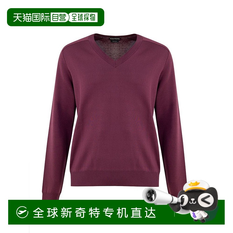 自营 Tom Ford Silk男式毛衣-紫色 【美国奥莱】直发