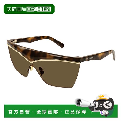 自营saint laurentSL614MASK 001 Black/Black - havana/gold 美