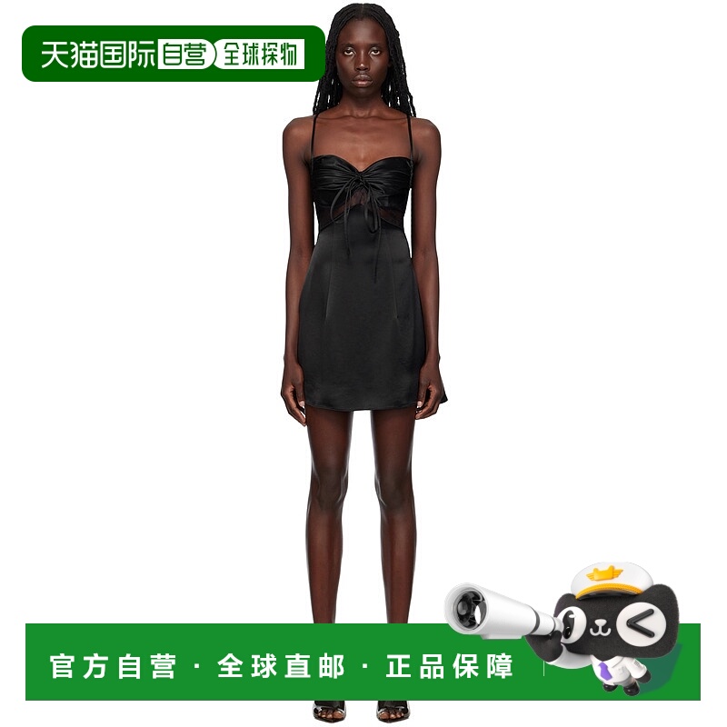 1h可退 香港直邮潮奢 Kim Shui 女士 黑色吊带裙 KS2023FW40露背