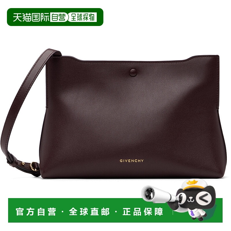 1h可退 香港直邮潮奢 Givenchy 纪梵希 女士 酒红色 Day 斜挎包 B