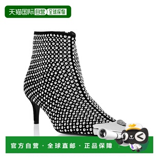 Ankle Boots Studs 自营philipp Strass Heel and Skull pleinLow