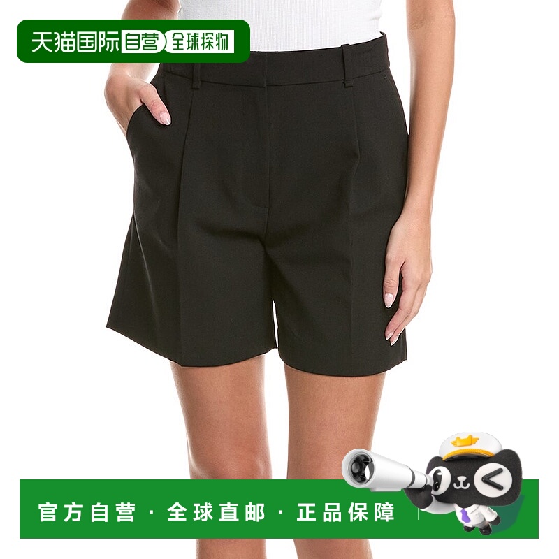 自营 rag & bone碎布和骨头Irina羊毛混纺短款-黑色 美国奥莱直发