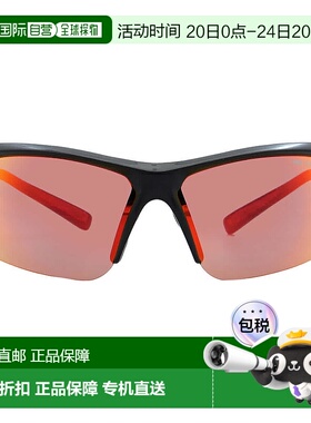 自营Nike Red Mirror Wrap Men's Sunglasses NIKE SKYLON ACE M