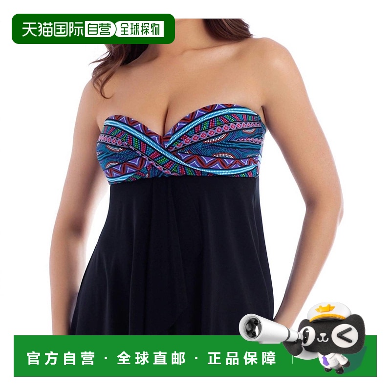 自营 miraclesuit紫色抹胸式比基尼上衣 - 紫色 美国奥莱直发