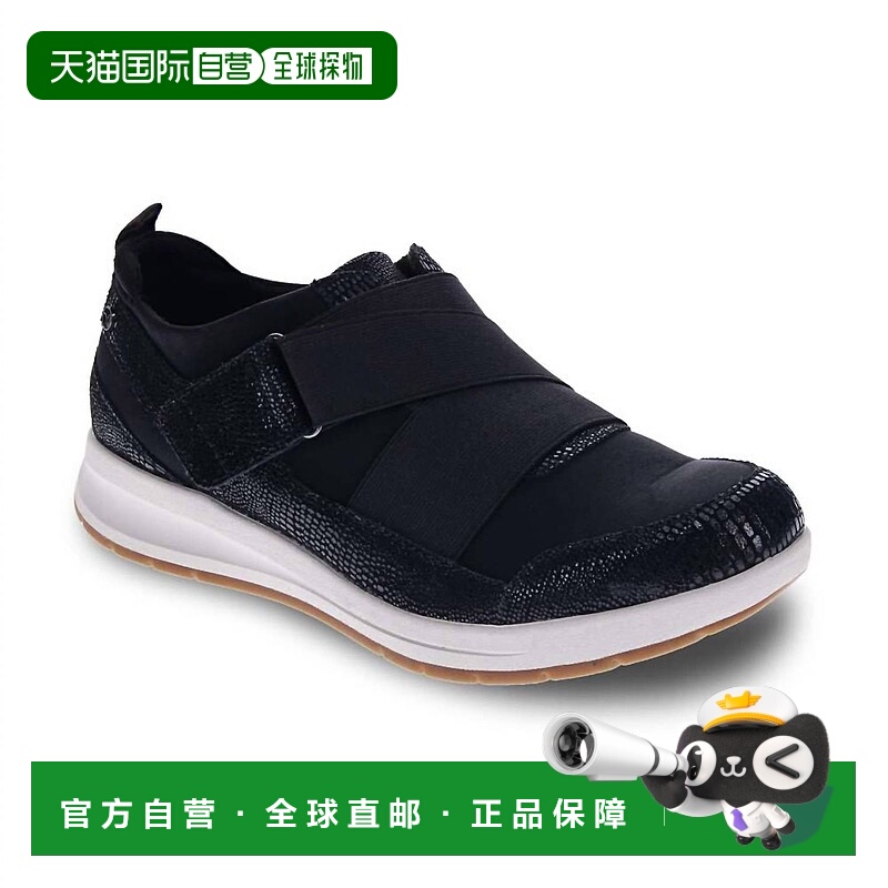 自营revereWomen's Virginia Adjustable Sneaker In Black Lizar