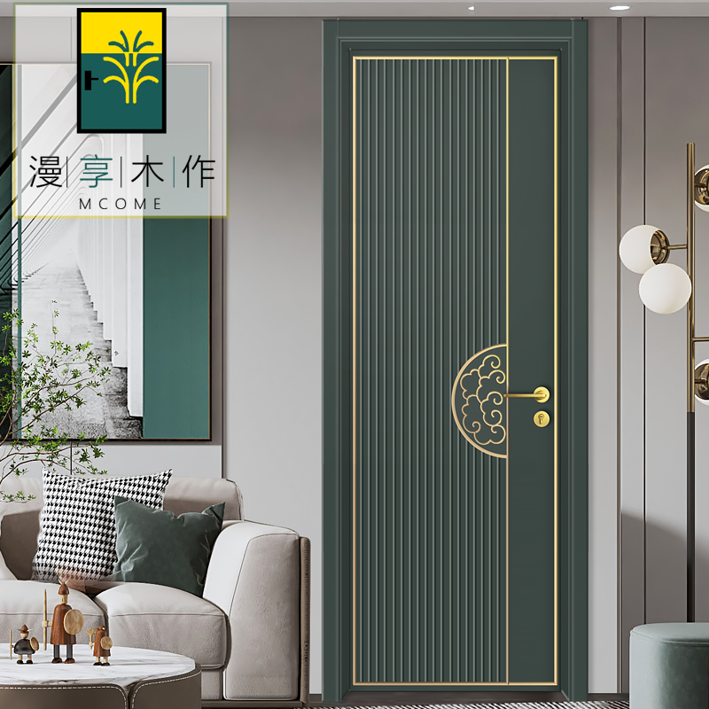原创中式肤感烤漆木门
