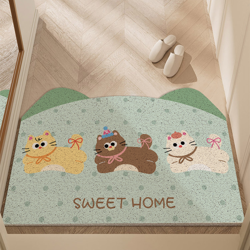 卡通丝圈入户门丝圈卡通进门地垫