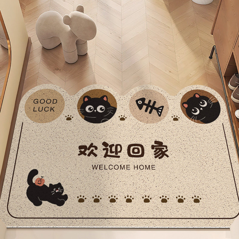 卡通入户门地垫大门口玄关进门门垫室内门口脚垫防水丝圈防滑地毯,居家布艺,家用脚垫,淘宝优惠券,粉丝福利购,淘宝优惠卷