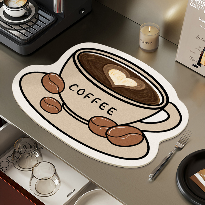 硅藻泥吸水防滑餐垫厨房台面