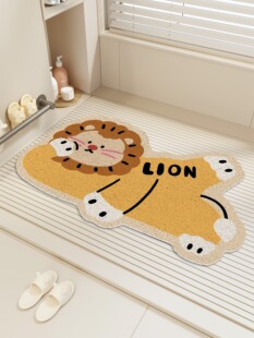 淋浴房铁丝圈防滑地垫卡通浴室淋浴房浴室防滑脚垫儿童浴缸防水垫