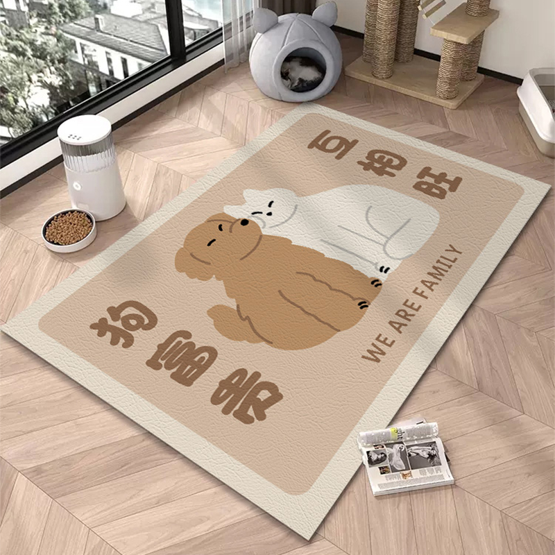 宠物地垫防水防尿专用pvc狗狗猫咪餐垫免洗地毯围栏防滑狗窝垫子