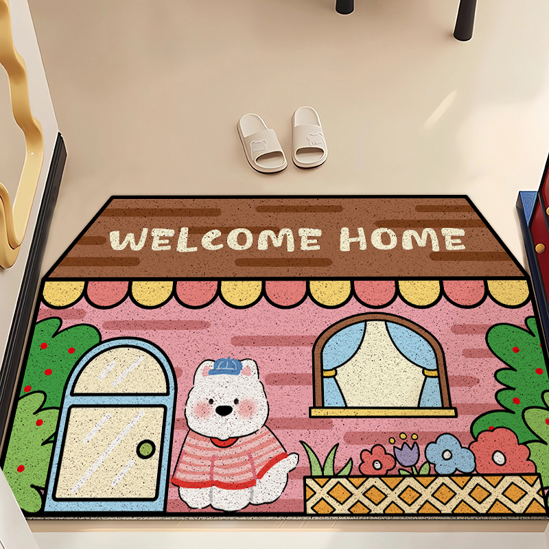 卡通可爱入户门地垫防滑耐磨