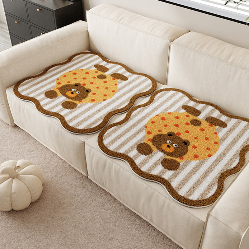 新款沙发坐垫秋冬保暖毛绒卡通直排异形沙发垫可爱加厚盖布巾椅垫,居家布艺,椅垫,淘宝优惠券,粉丝福利购,淘宝优惠卷