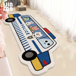 儿童房地毯客厅卧室床边地毯卡通仿羊绒耐磨加厚床尾地垫家用毯子