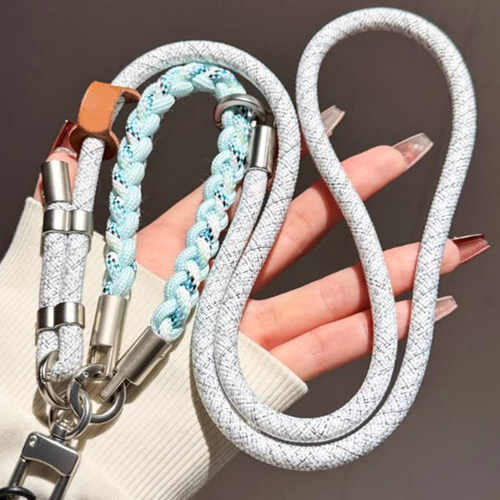 手机编织绳可调节三合一可调节绳