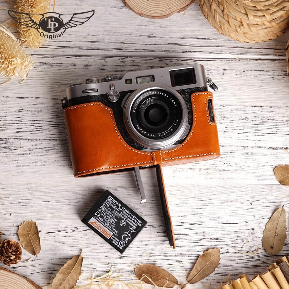 台湾TP原创 FujifilmX100F相机包皮套手柄底座真皮保护套