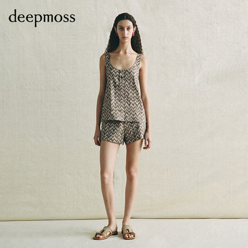 deepmoss陶木枝蔓背心