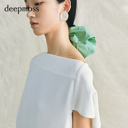 deepmoss新款玉绿圆形发圈