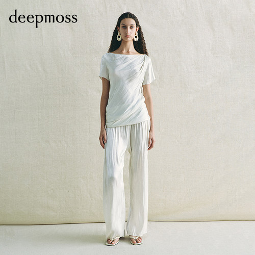 deepmoss凝月水泽扭转上衣