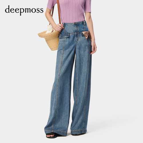deepmoss时尚垂坠阔腿裤