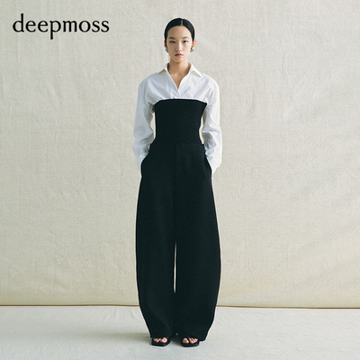 deepmoss雾黑简约针织抹胸