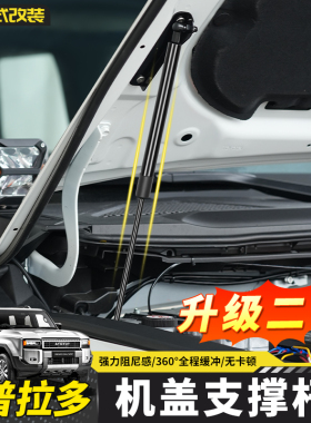 适用24-25款新普拉多机盖液压杆丰田霸道LC250引擎盖支撑杆改装件