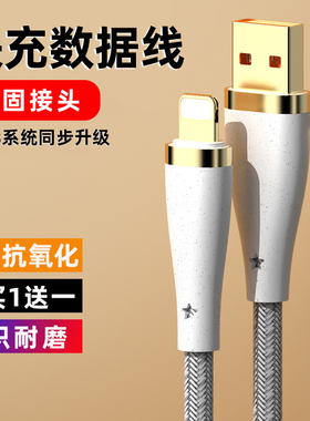 适用苹果12数据线iPhone11充电线器X手机8P快充11pro闪充6s车载7plus冲电ipad加长2米xr平果cd冲promax短六七