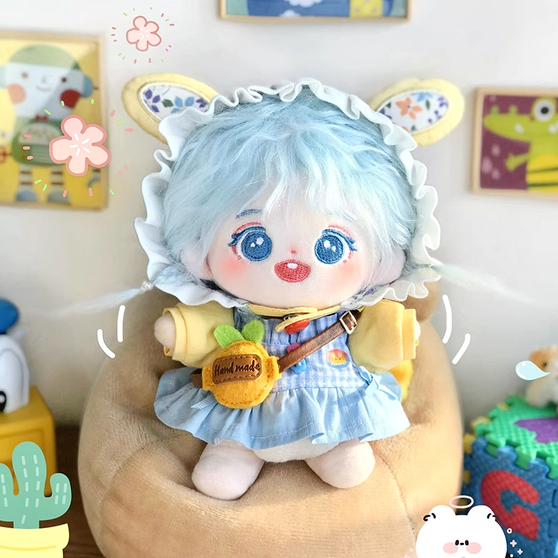 minidoll棉花娃娃可拆卸替换娃衣黄桃宝宝牛奶咖啡